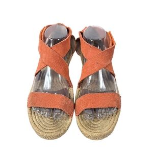 UGG Orange Mila Gladiator Espadrille Sandals